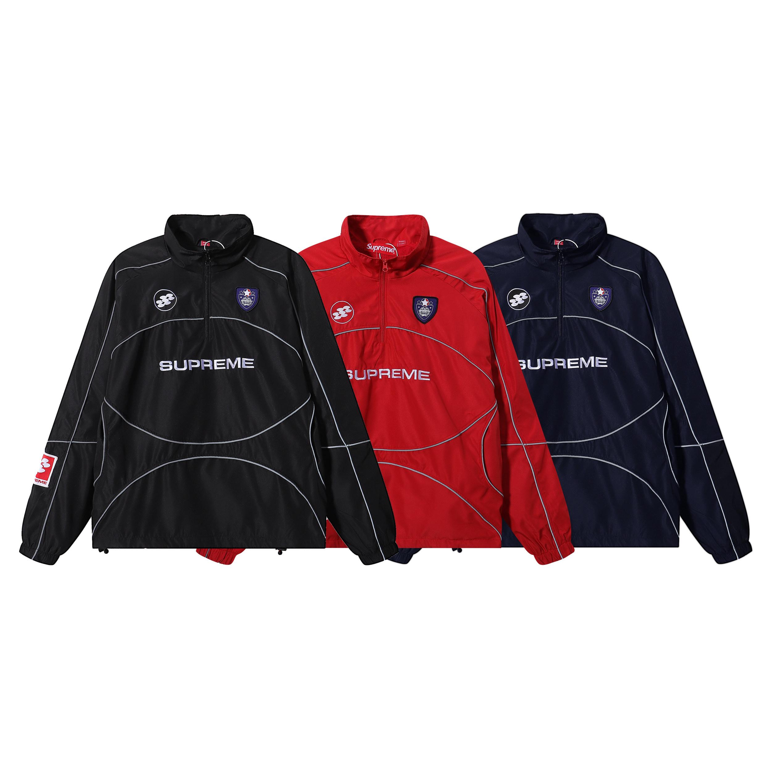 Supreme Spring and Autumn Thin Chest Logo Pattern Reflective Hemp Drawstring Design Half Zipper Hooded Hoodie Men s and Women s Jackets M чорний
Supreme Spring and Autumn Thin Chest Logo Pattern Reflective Hemp Drawstring Design Half Zipper Hooded Hoodie Men s and Women s Jackets M чорний