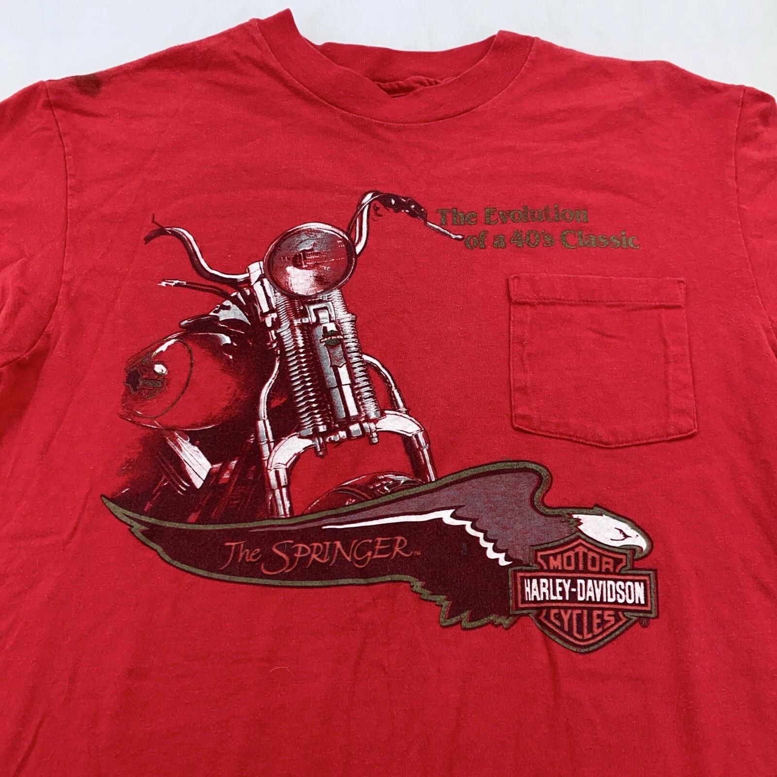 vintage 90s HARLEY DAVIDSON MOTORCYCLE POCKET T-Shirt M/L lacey washington biker S
vintage 90s HARLEY DAVIDSON MOTORCYCLE POCKET T-Shirt M/L lacey washington biker S