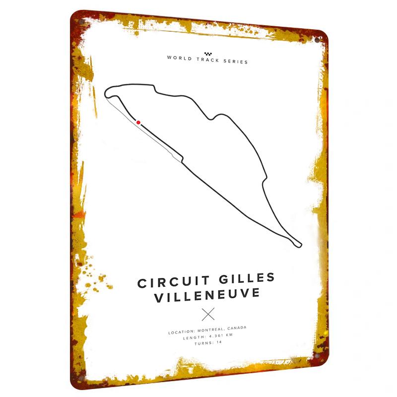 Circuit Gilles Villeneuve Metal Wall Art Montreal Canada Formula Racing Track Decor for Home Garage 20x30cm(7.8x11.8inch)
Circuit Gilles Villeneuve Metal Wall Art Montreal Canada Formula Racing Track Decor for Home Garage 20x30cm(7.8x11.8inch)