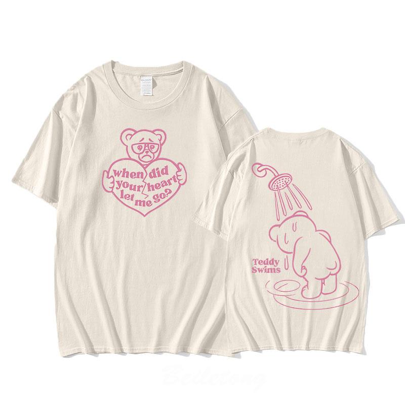 Teddy Swims T-shirt Double-sided Printing Vintage Cotton Tee-shirt Short Sleeve Gothic Fashion Tshirt Unisex Top S пісочний
Teddy Swims T-shirt Double-sided Printing Vintage Cotton Tee-shirt Short Sleeve Gothic Fashion Tshirt Unisex Top S пісочний