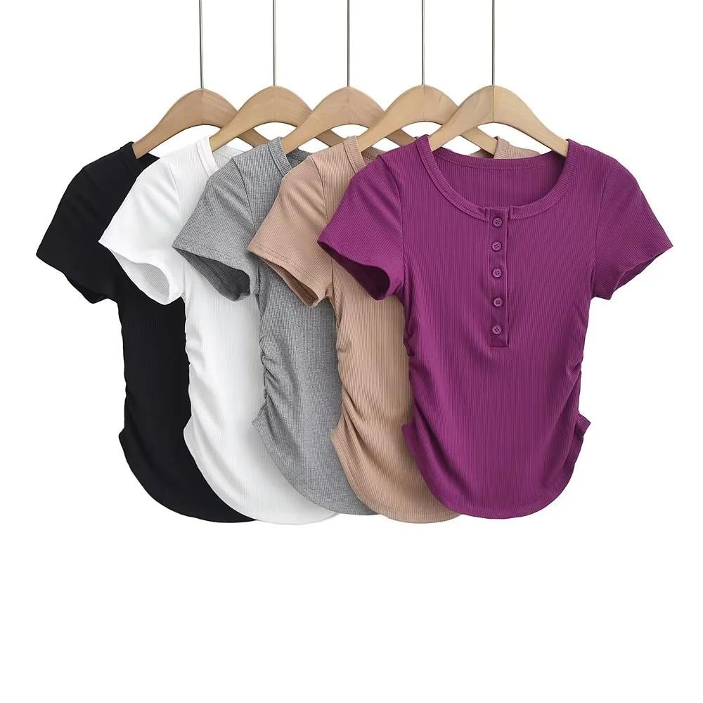 Spicy Girl Curved Hem Bodycon Short Sleeve Top - Spring/Summer 2025 Slim-Fit Tee Medium
Spicy Girl Curved Hem Bodycon Short Sleeve Top - Spring/Summer 2025 Slim-Fit Tee Medium