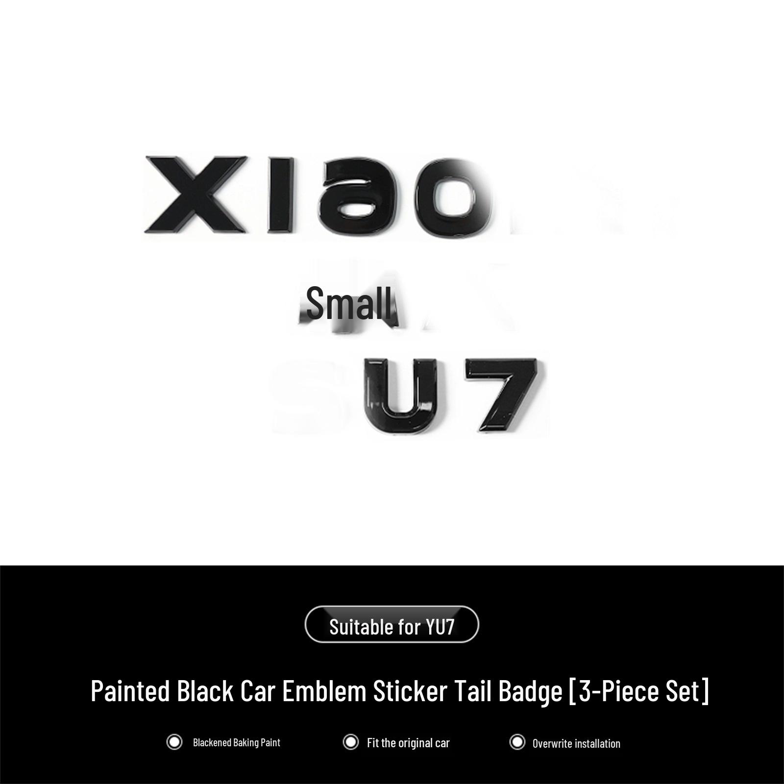 Xiaomi YU7 Black Warrior Car Emblem Decorative Cover Sticker
Xiaomi YU7 Black Warrior Car Emblem Decorative Cover Sticker