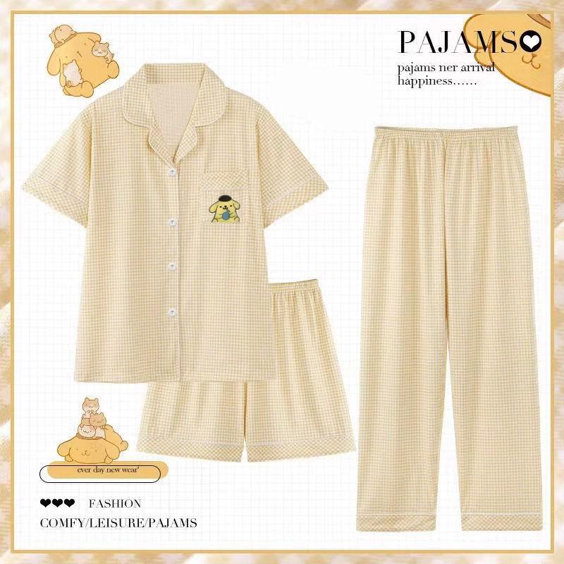 New pajamas women s summer cotton short sleeves INS cute pudding dog Internet celebrity summer three-piece set M#imitation cotton
New pajamas women s summer cotton short sleeves INS cute pudding dog Internet celebrity summer three-piece set M#imitation cotton