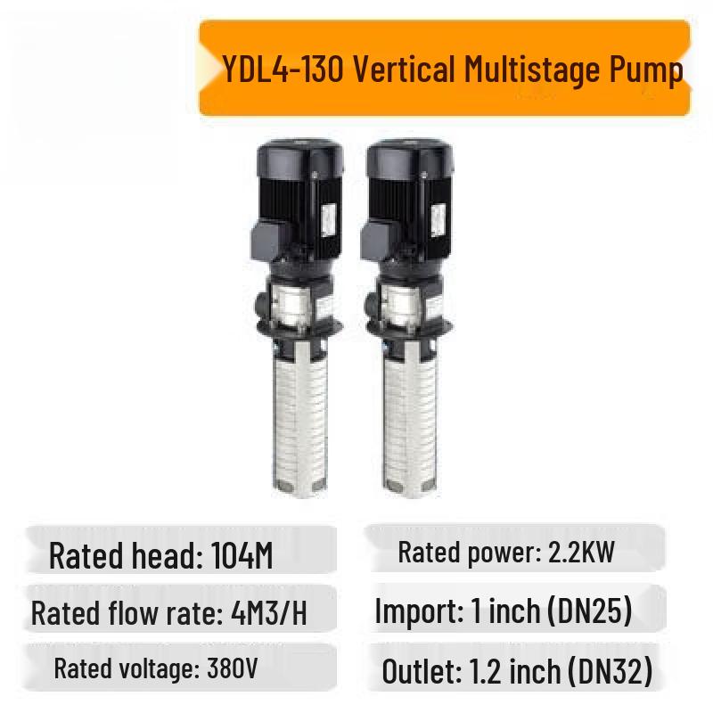 YunDuo YDL4 Submersible Multistage Stainless Steel Centrifugal Pump
YunDuo YDL4 Submersible Multistage Stainless Steel Centrifugal Pump