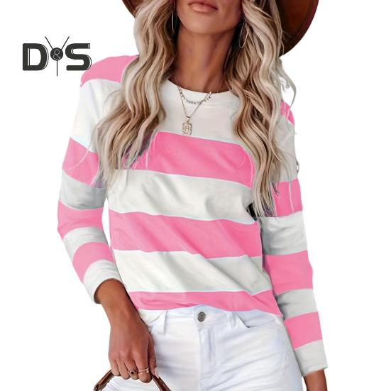 Женский пуловер, топы, цветные блоки, полосатый принт, круглый вырез, длинный рукав, толстовка, повседневная блузка, повседневная одежда M розовый
Женский пуловер, топы, цветные блоки, полосатый принт, круглый вырез, длинный рукав, толстовка, повседневная блузка, повседневная одежда M розовый