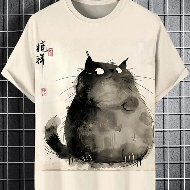 Fashion Cat 3D Printed T Shirts For Men Summer Casual Crew Neck Cats Graphic Short Sleeve T-shirt Trend Streetwear Oversized Tee S
Fashion Cat 3D Printed T Shirts For Men Summer Casual Crew Neck Cats Graphic Short Sleeve T-shirt Trend Streetwear Oversized Tee S