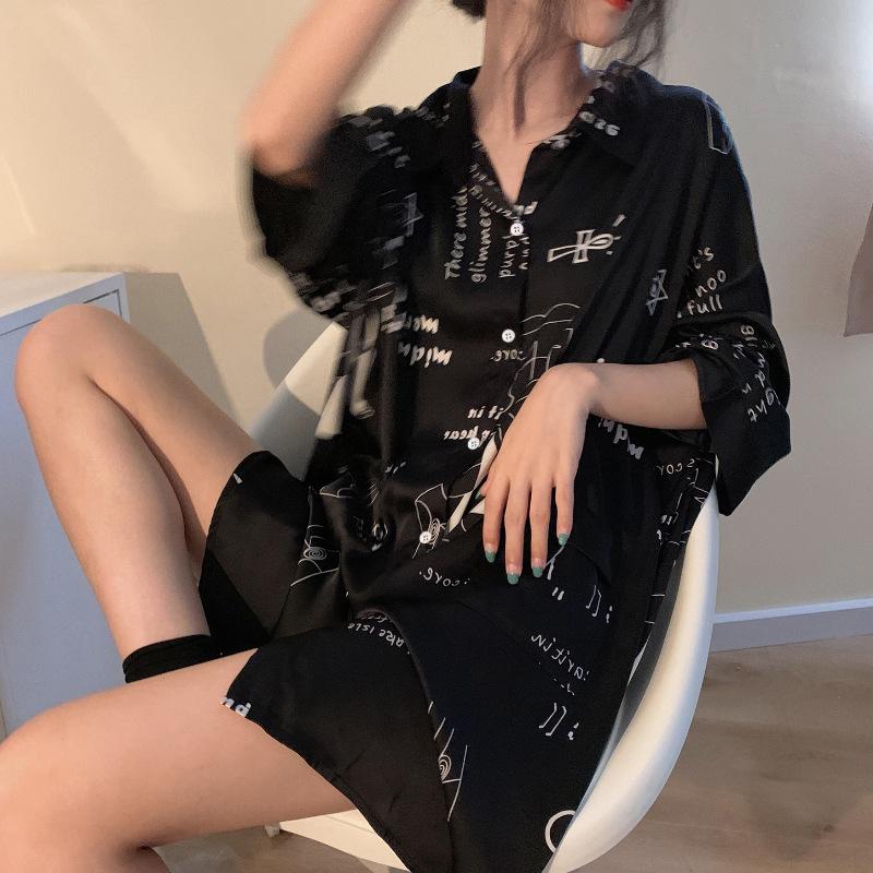 Shirt Nightdress Fashionable Sexy Temptation Loungewear Women S Medium Sleeve Printed Boyfriend Style Pajamas Skirt 2XL
Shirt Nightdress Fashionable Sexy Temptation Loungewear Women S Medium Sleeve Printed Boyfriend Style Pajamas Skirt 2XL