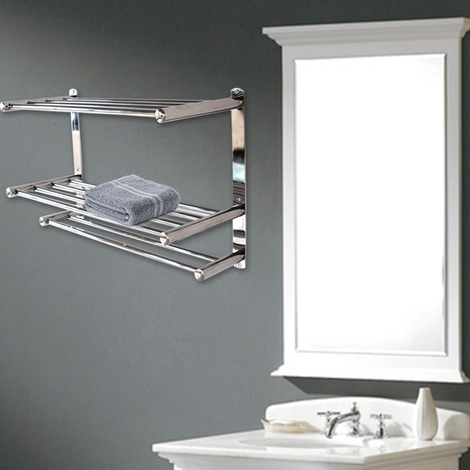 24 3 Layer Bathroom Towel Rack Bar Stainless Steel Wall-mounted Storage Shelf 24*8.7*15in W/ Widened Table Top & Thickened Base серебряный
24 3 Layer Bathroom Towel Rack Bar Stainless Steel Wall-mounted Storage Shelf 24*8.7*15in W/ Widened Table Top & Thickened Base серебряный