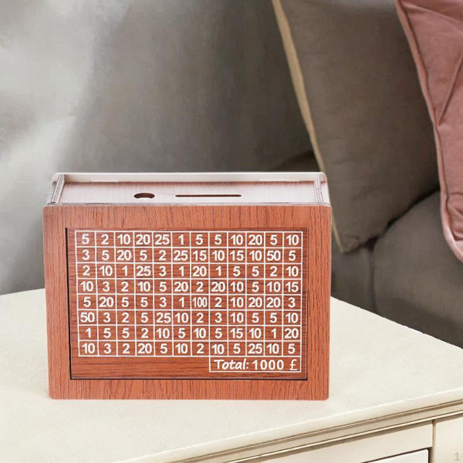 Копилка из натурального дерева со встроенной целью для сбережений 1000 pound
Копилка из натурального дерева со встроенной целью для сбережений 1000 pound