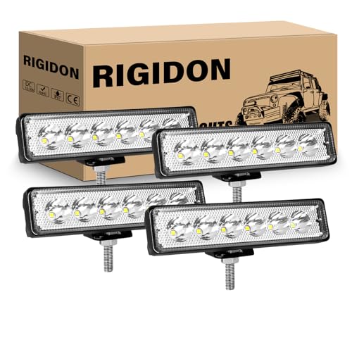 RIGIDON 4Pcs 18W LED Fog Lamp Mini Spot LED Work Light Single Row Driving Offroad LED Light Bar for Truck Pickup ATV UTV 4X4WD Forklift SUV
RIGIDON 4Pcs 18W LED Fog Lamp Mini Spot LED Work Light Single Row Driving Offroad LED Light Bar for Truck Pickup ATV UTV 4X4WD Forklift SUV