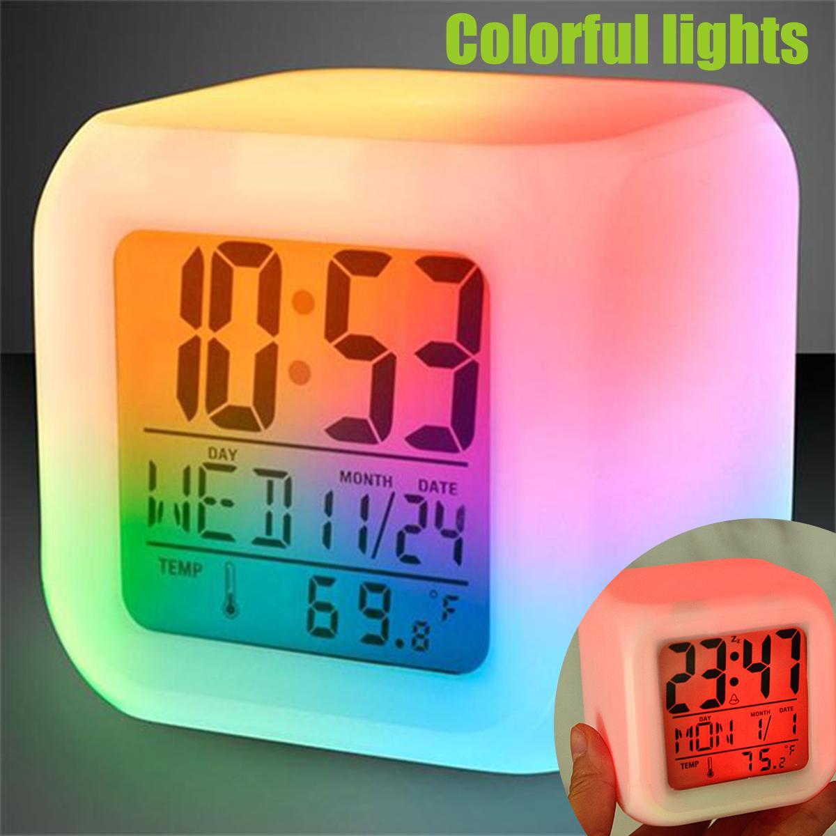 LED Digital Alarm Clock Mini Desk Cube Clock with Colorful Lights and Multiple Modes Multifunctional Glow Desk Clock Battery белый
LED Digital Alarm Clock Mini Desk Cube Clock with Colorful Lights and Multiple Modes Multifunctional Glow Desk Clock Battery белый