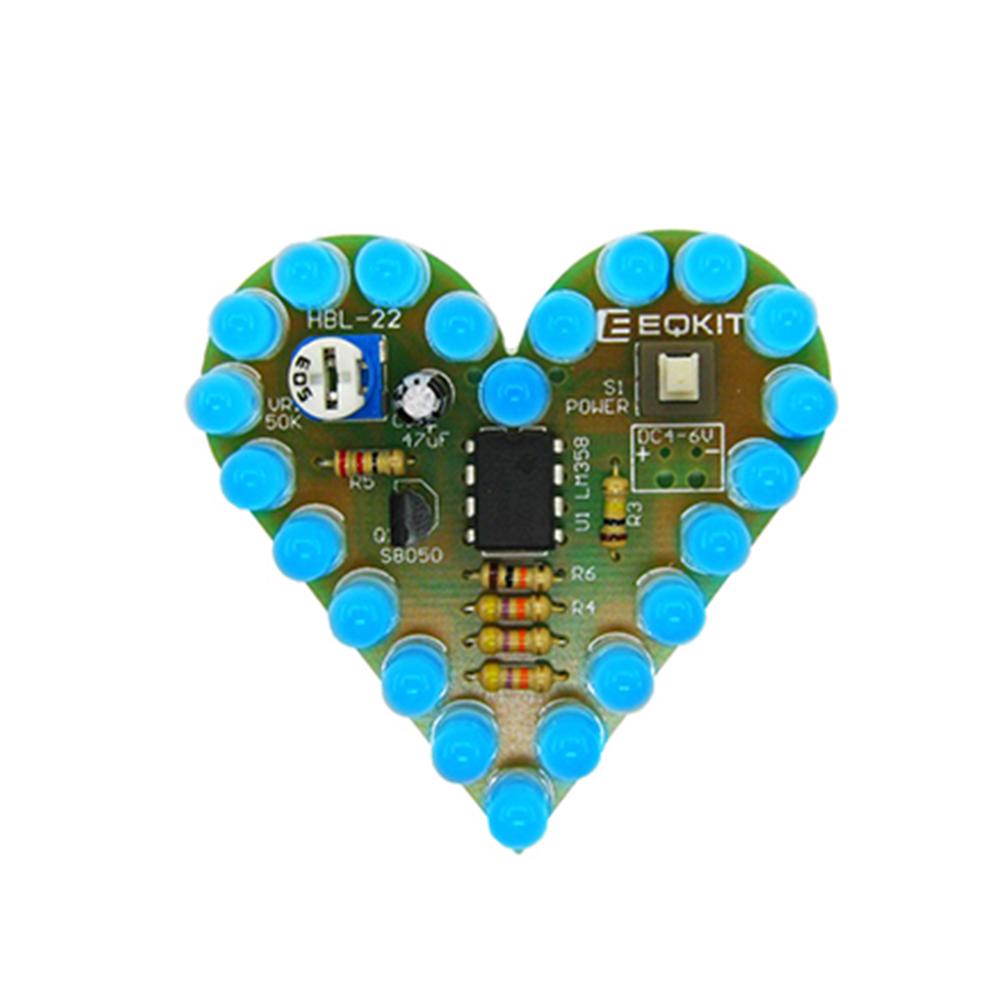 DIY Kit Heart Shape Breathing Lamp Module Kit DC4V-6V Breathing LED Suite DIY Electronic Production Red/White/Blue/Green синій
DIY Kit Heart Shape Breathing Lamp Module Kit DC4V-6V Breathing LED Suite DIY Electronic Production Red/White/Blue/Green синій