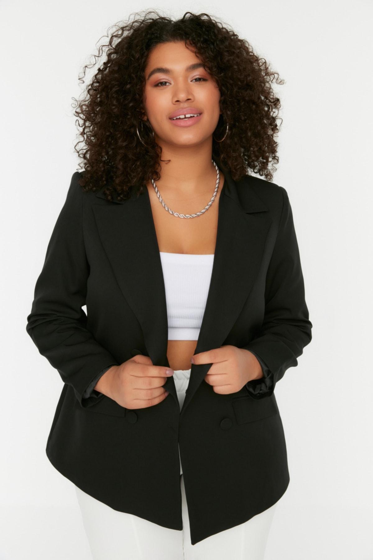 Women s Fashion New Big Size Jacket Black Double Closure Woven Blazer Jacket XL чорний
Women s Fashion New Big Size Jacket Black Double Closure Woven Blazer Jacket XL чорний