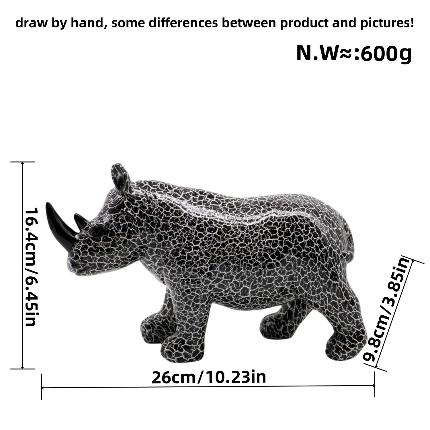 Nordic Unique New Colorful Rhino Ornaments Home Living Room Work Tabletop Animal Resin Craft Fine Decoration Durable
Nordic Unique New Colorful Rhino Ornaments Home Living Room Work Tabletop Animal Resin Craft Fine Decoration Durable