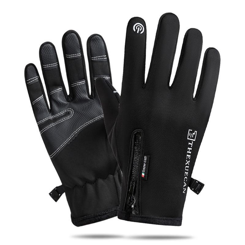 Мужские и женские зимние водонепроницаемые нескользящие перчатки с сенсорным экраном для велоспорта и альпинизма Letter Zipper, M чёрный
Мужские и женские зимние водонепроницаемые нескользящие перчатки с сенсорным экраном для велоспорта и альпинизма Letter Zipper, M чёрный