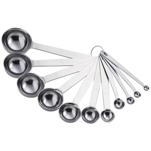 SW 18-8 Extra Thick Measuring Spoons, 11-Piece Set
SW 18-8 Extra Thick Measuring Spoons, 11-Piece Set