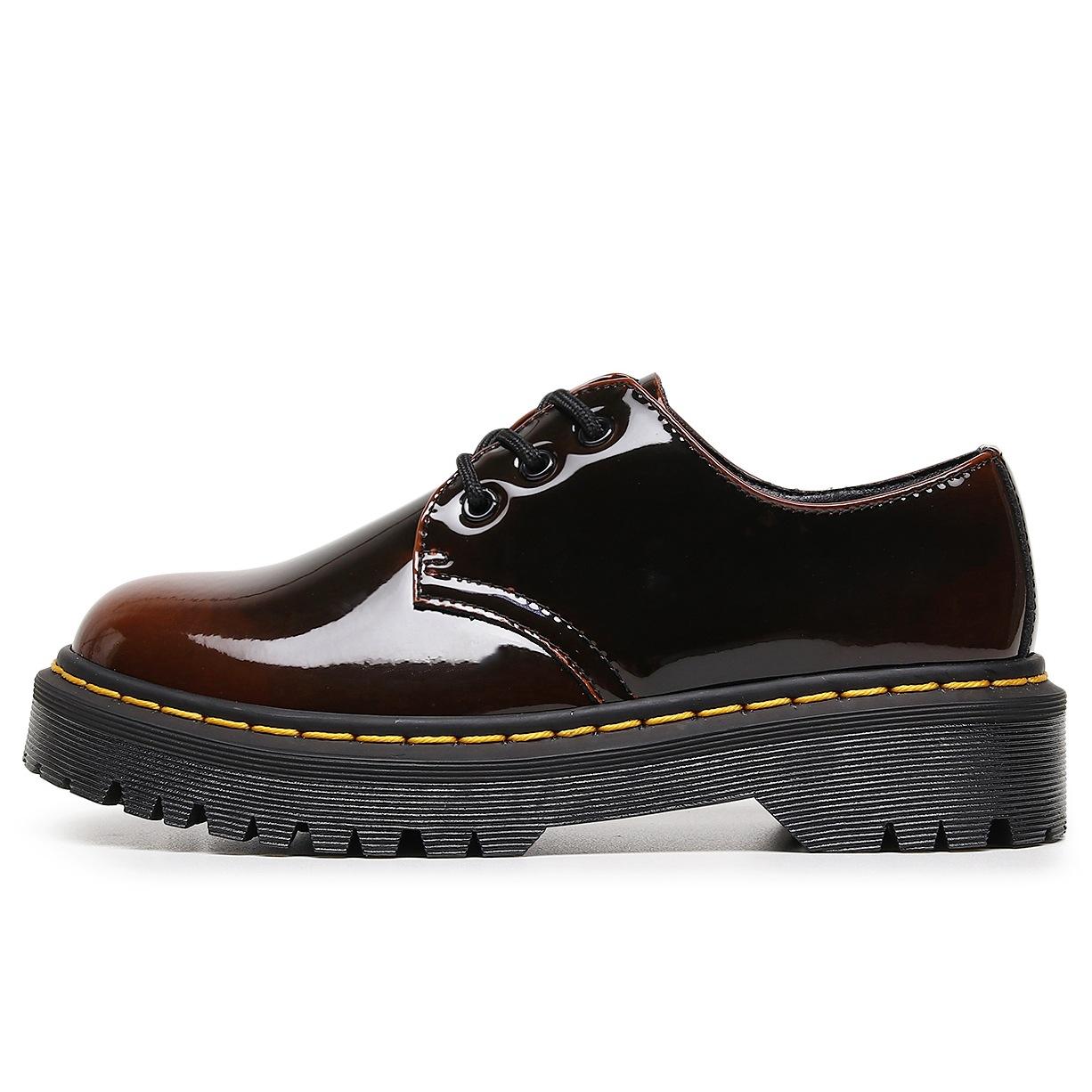 8053 thick-soled 5-hole punk small leather shoes women s low-top, genuine leather British round head casual student muffin bottom short boots women 38
8053 thick-soled 5-hole punk small leather shoes women s low-top, genuine leather British round head casual student muffin bottom short boots women 38