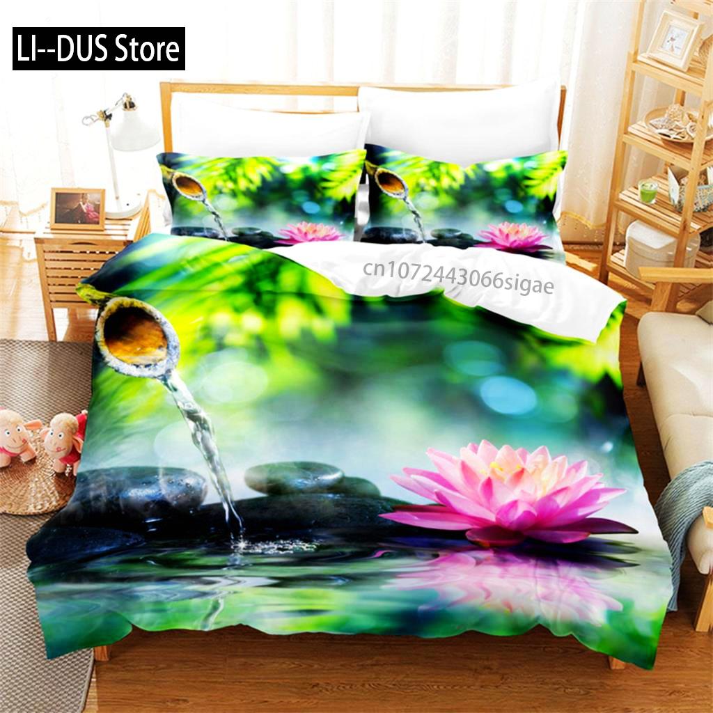 Pink Lotus Duvet Cover Set Stream Water Natural Jingguan Bedding Set Full 200x200 220x240cm For Women Kids Bedroom Decorations EU Single(135*200cm)3pcs
Pink Lotus Duvet Cover Set Stream Water Natural Jingguan Bedding Set Full 200x200 220x240cm For Women Kids Bedroom Decorations EU Single(135*200cm)3pcs