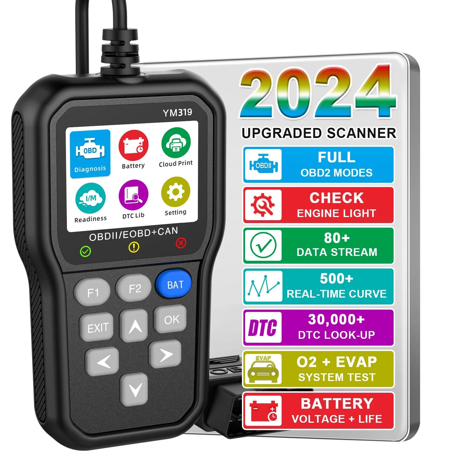 YM319 портативный автомобильный диагностический инструмент OBD2, необходимое программное обеспечение для диагностики автомобиля, тест напряжения аккумулятора и срока службы аккумулятора
YM319 портативный автомобильный диагностический инструмент OBD2, необходимое программное обеспечение для диагностики автомобиля, тест напряжения аккумулятора и срока службы аккумулятора