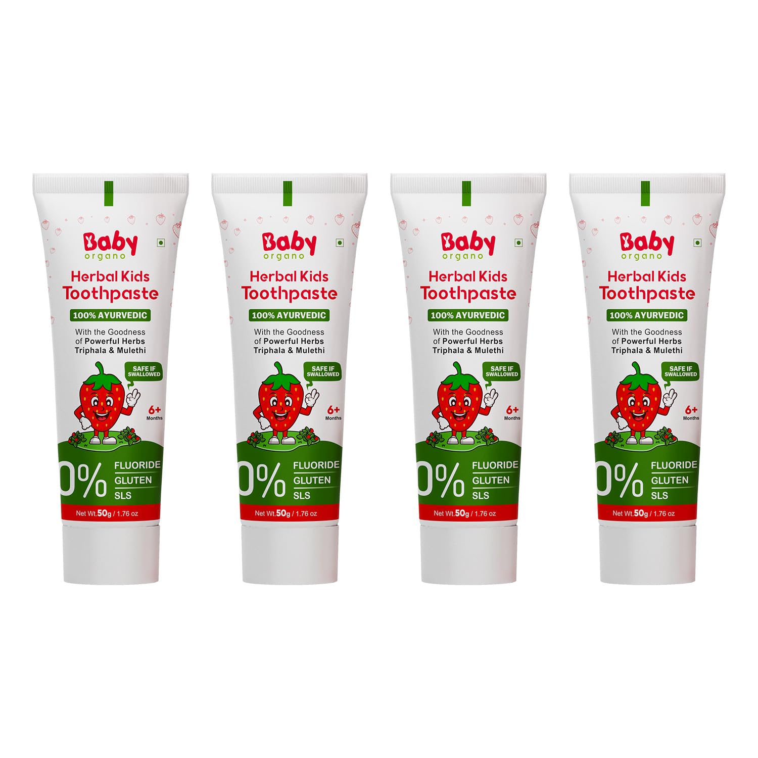 Babyorgano Herbal Toothpaste For Kids L 100% Ayurvedic L Non Gel Formula L Goodness Of Babool & Sls Free L 50Gm (Pack Of 4),Cavity Protection
Babyorgano Herbal Toothpaste For Kids L 100% Ayurvedic L Non Gel Formula L Goodness Of Babool & Sls Free L 50Gm (Pack Of 4),Cavity Protection