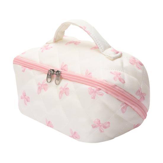 Quilted Floral Makeup Bag 180-Degree Flat Open Travel Cosmetic Organizer Women Large Capacity Toiletry Bag for Vacation Daily Vanity Table Use
Quilted Floral Makeup Bag 180-Degree Flat Open Travel Cosmetic Organizer Women Large Capacity Toiletry Bag for Vacation Daily Vanity Table Use