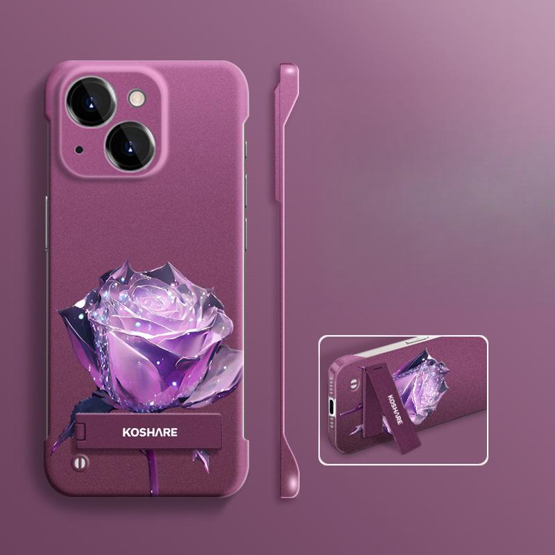 The Crystal Purple Rose Stand Is Suitable for The Bezel-less IPhone Case of Apple 16PRO. 15 Ultra-thin Bare Phone Feel 14 Fine Hole XR iPhone 16
The Crystal Purple Rose Stand Is Suitable for The Bezel-less IPhone Case of Apple 16PRO. 15 Ultra-thin Bare Phone Feel 14 Fine Hole XR iPhone 16