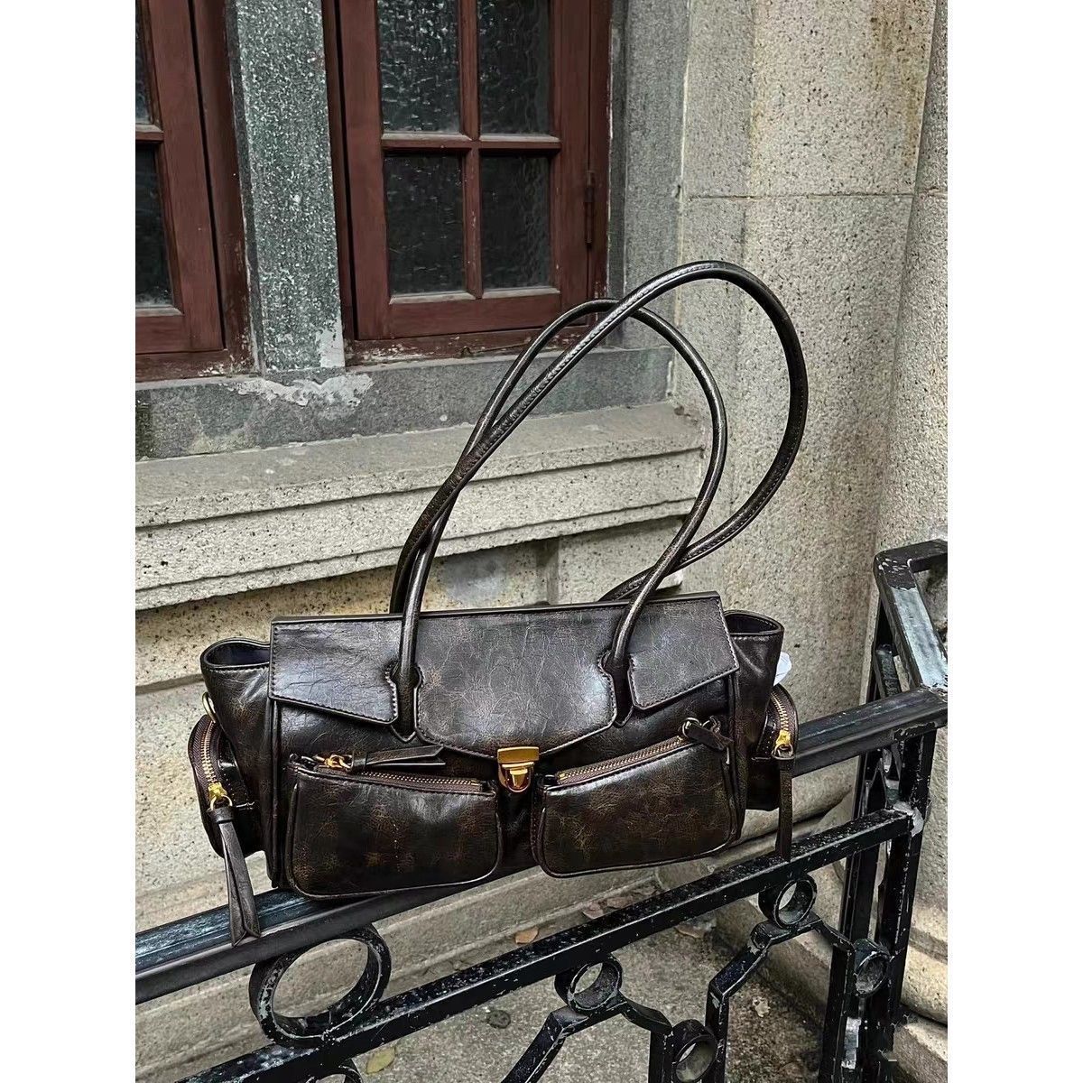 JIAERDI High Street Coffee Shoulder Bags Purse Women Retro Hot Girls Casual Crossbody Bags Handbag Female Autumn Winter Y2k Bag 35x15x10cm кавовий
JIAERDI High Street Coffee Shoulder Bags Purse Women Retro Hot Girls Casual Crossbody Bags Handbag Female Autumn Winter Y2k Bag 35x15x10cm кавовий