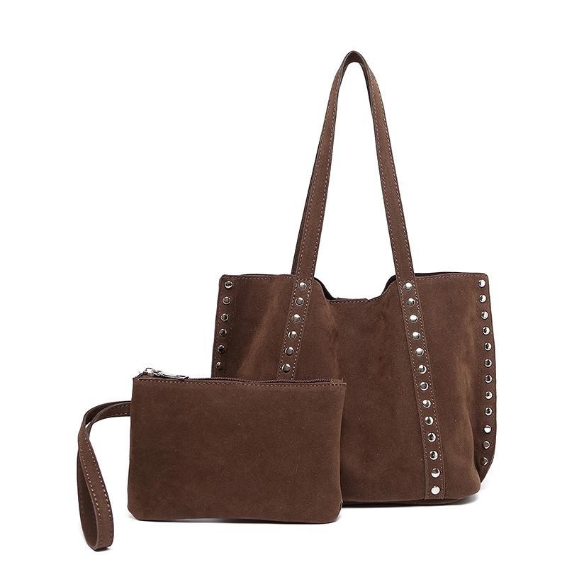 Vintage Faux suede women totes Rivet Shoulder Bag for lady handbag and purse Matte leather Female Composite bag bolsa
Vintage Faux suede women totes Rivet Shoulder Bag for lady handbag and purse Matte leather Female Composite bag bolsa
