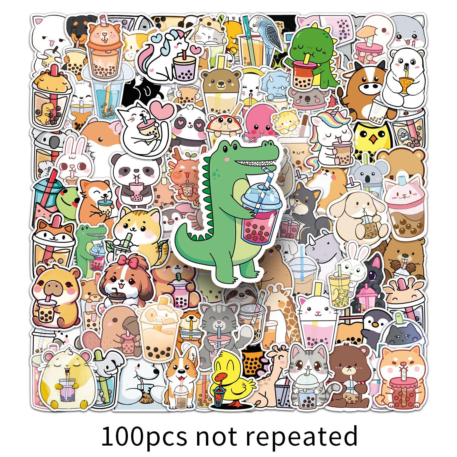 100 Cute Waterproof Pet Milk Tea Animal Stickers for DIY Phone Cases, Notebooks, Journals
100 Cute Waterproof Pet Milk Tea Animal Stickers for DIY Phone Cases, Notebooks, Journals
