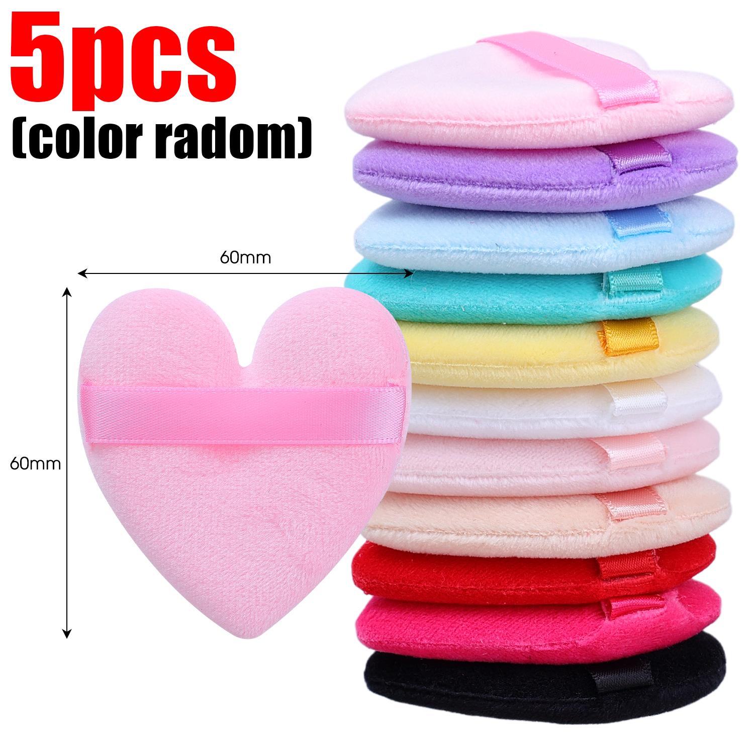 5/50pcs Colorful Heart-shaped Cosmetic Puff Velvet Loose Dry Powder Make Up Puffs Reusable Soft Sponge Facial Beauty Tools
5/50pcs Colorful Heart-shaped Cosmetic Puff Velvet Loose Dry Powder Make Up Puffs Reusable Soft Sponge Facial Beauty Tools