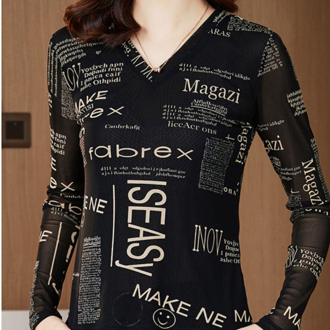 Women s Autumn/Winter Slimming Fleece-Lined V-Neck Mesh Long-Sleeve Top 3XL (Suggest 130-140 lbs)
Women s Autumn/Winter Slimming Fleece-Lined V-Neck Mesh Long-Sleeve Top 3XL (Suggest 130-140 lbs)