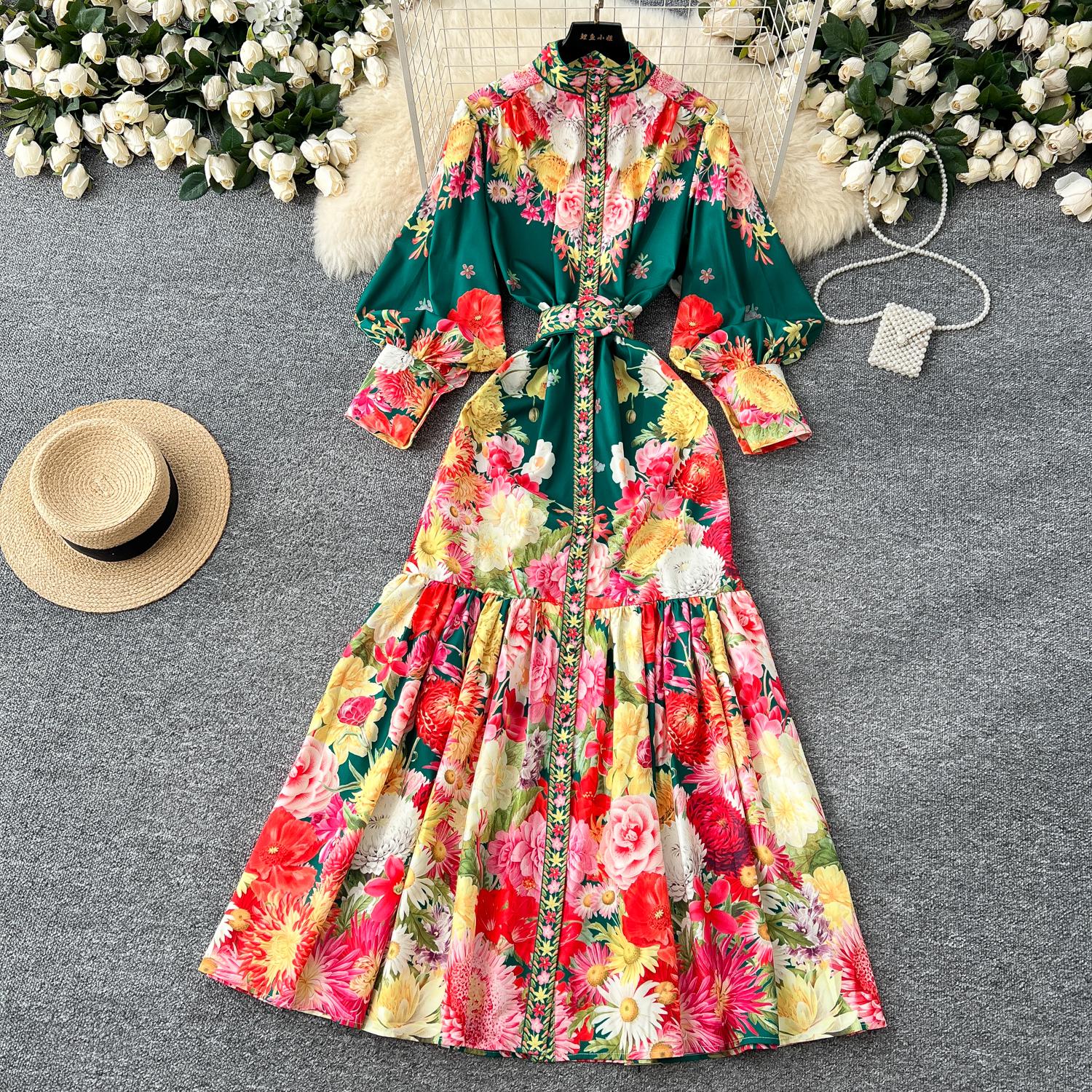 Весна Осень Женские Винтажные Дворцовые Принты Рукава Фонарики Однобортные Длинные Макси Платья Оверсайз Праздничные Вечерние Платья С Поясом 2XL зелёный
Весна Осень Женские Винтажные Дворцовые Принты Рукава Фонарики Однобортные Длинные Макси Платья Оверсайз Праздничные Вечерние Платья С Поясом 2XL зелёный