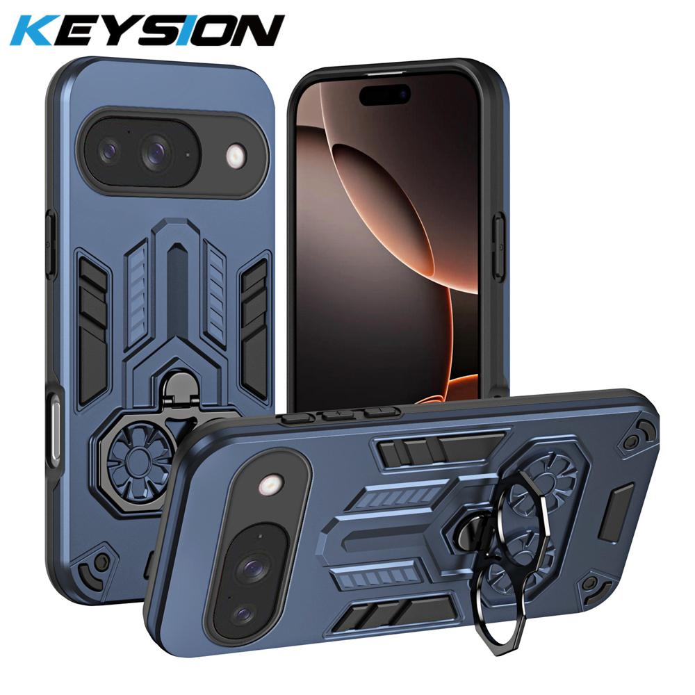 KEYSION Shockproof Armor Case for Google Pixel 10 Pro 5G Soft Silicone+PC Metal Ring Stand Phone Back Cover for Google Pixel 10 for Pixel 10 Pro синий
KEYSION Shockproof Armor Case for Google Pixel 10 Pro 5G Soft Silicone+PC Metal Ring Stand Phone Back Cover for Google Pixel 10 for Pixel 10 Pro синий
