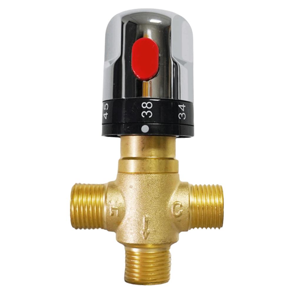 Hot and Cold Control Brass Thermostatic Valve Temperature Control Valve Home Improvement Style A
Hot and Cold Control Brass Thermostatic Valve Temperature Control Valve Home Improvement Style A