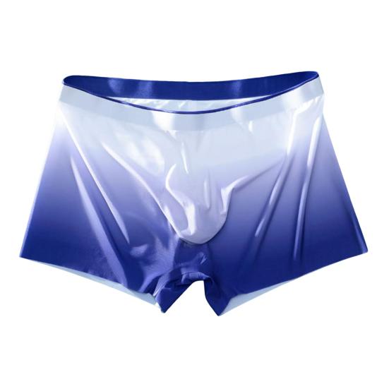 Мягкие мужские трусы, ультратонкие летние боксеры из ледяного шелка со средней талией L синий
Мягкие мужские трусы, ультратонкие летние боксеры из ледяного шелка со средней талией L синий