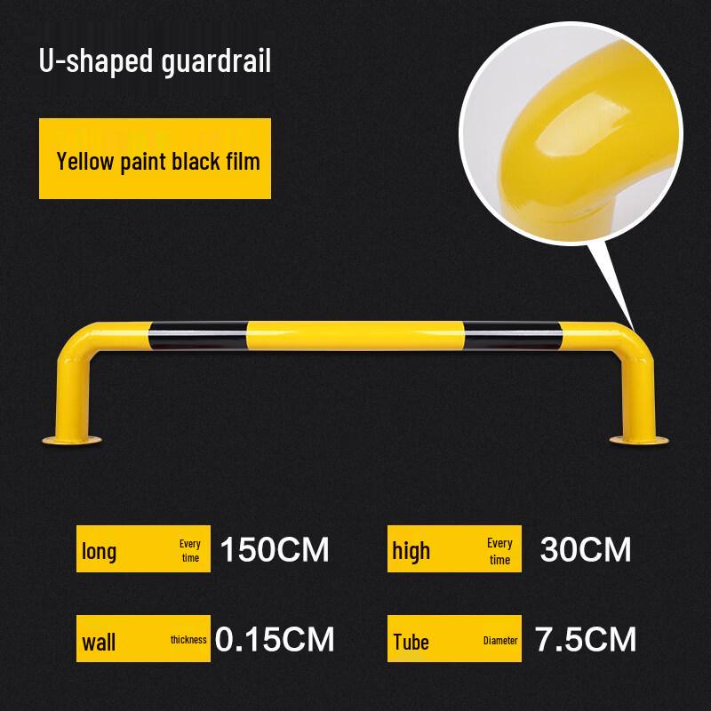 U-Shape Steel Parking Barrier with Screws
U-Shape Steel Parking Barrier with Screws