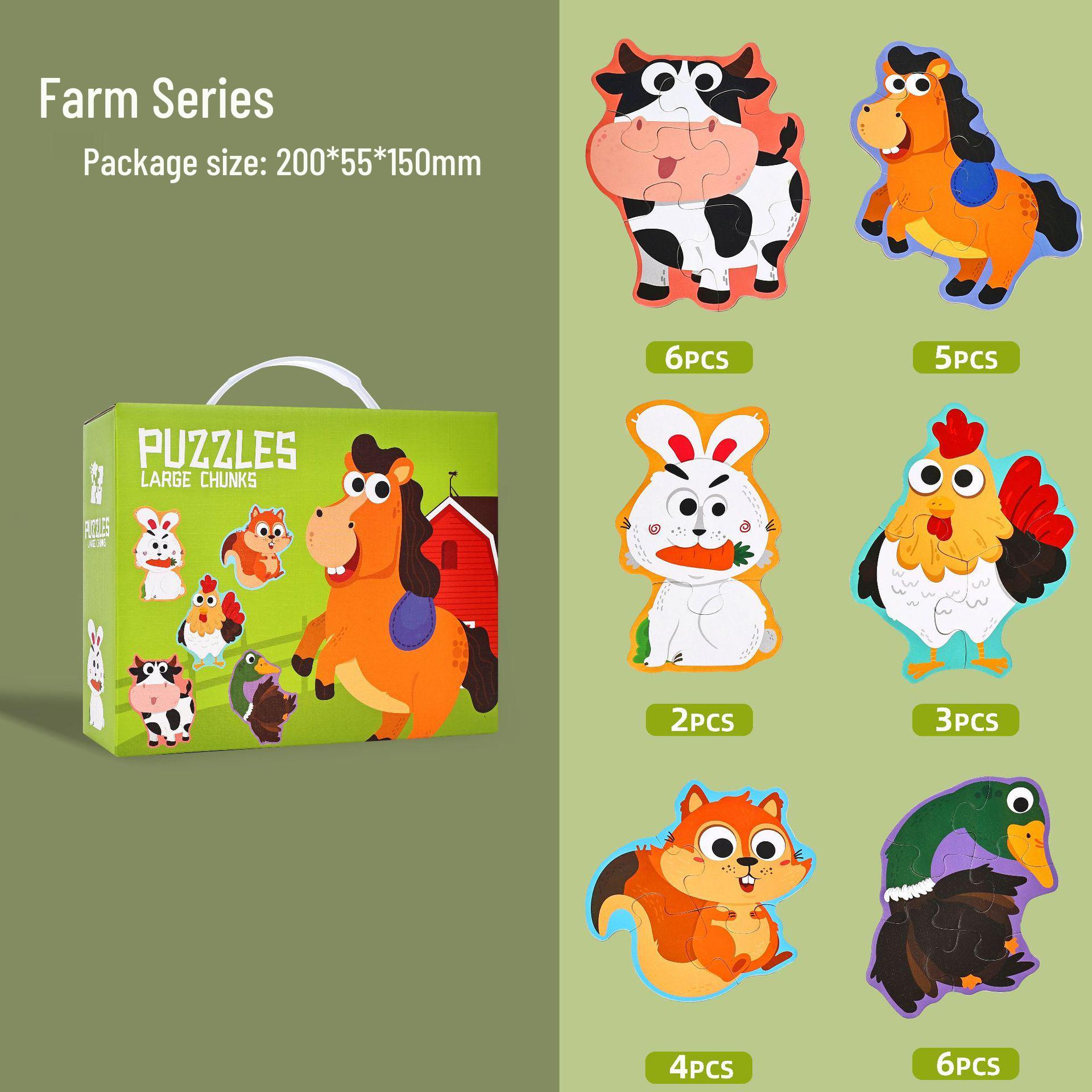 TEMU Educational Six-in-One Cognitive Puzzle: Animals & Transportation for Kindergarteners
TEMU Educational Six-in-One Cognitive Puzzle: Animals & Transportation for Kindergarteners