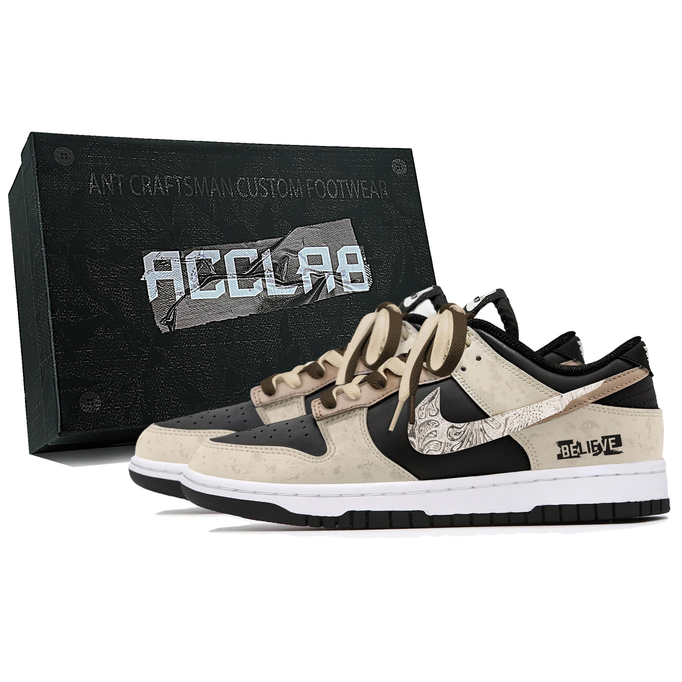 Nike Dunk Slip Resistant Abrasion Resistant Low top Skateboard Shoes Unisex Black Beige Brown DD1391-100(Team1921-A-) 37.5
Nike Dunk Slip Resistant Abrasion Resistant Low top Skateboard Shoes Unisex Black Beige Brown DD1391-100(Team1921-A-) 37.5