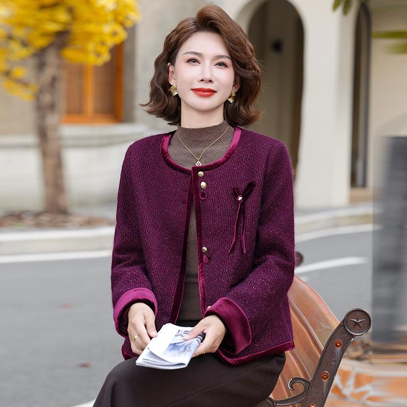 Elegant French-Style Wool Jacket for Middle-Aged & Elderly Women - Spring Fashion Chic 3XL (125-135 lbs)
Elegant French-Style Wool Jacket for Middle-Aged & Elderly Women - Spring Fashion Chic 3XL (125-135 lbs)
