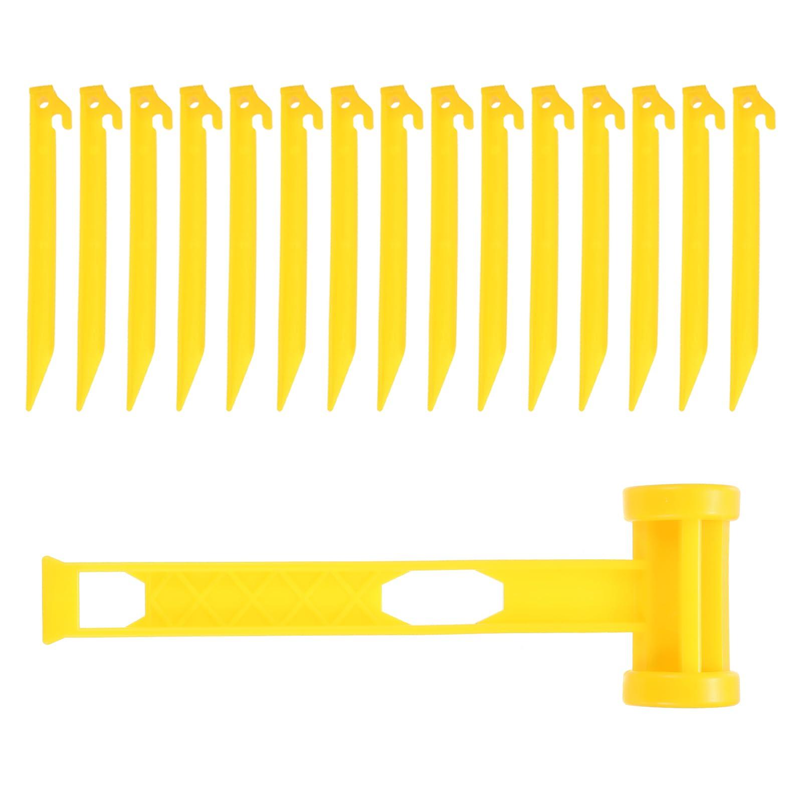 uxcell Plastic Tent Stakes 30 Lightweight Ground Pegs with Hammer Outdoor Beach Camping Canopy Tarpaulin Yellow 22.5cm/8.8 жёлтый
uxcell Plastic Tent Stakes 30 Lightweight Ground Pegs with Hammer Outdoor Beach Camping Canopy Tarpaulin Yellow 22.5cm/8.8 жёлтый