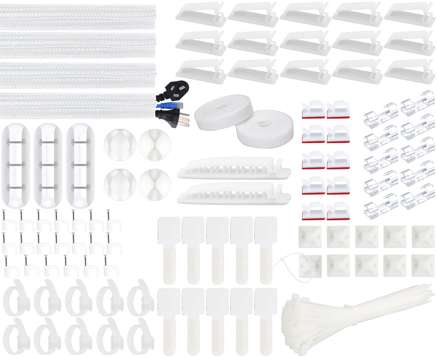 SOULWIT 200PCS Cable Management 4 Cable 7 Cable 37 Cable 20 Nail Cable Magic Cable 10 Velcro Cable 100 Nylon Cable Ties Cord Storage Wire Organization білий
SOULWIT 200PCS Cable Management 4 Cable 7 Cable 37 Cable 20 Nail Cable Magic Cable 10 Velcro Cable 100 Nylon Cable Ties Cord Storage Wire Organization білий