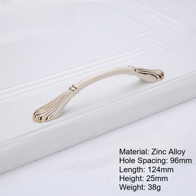Ручки для шафки з цинкового сплаву кольору слонової кістки, європейський стиль, ручки для дверей кухонної шафи, ручки для висувних ящиків, сучасна меблева фурнітура
Ручки для шафки з цинкового сплаву кольору слонової кістки, європейський стиль, ручки для дверей кухонної шафи, ручки для висувних ящиків, сучасна меблева фурнітура