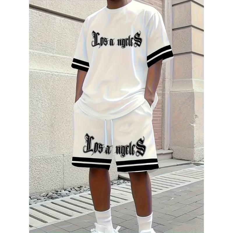 Men s short-sleeved T-shirt + casual shorts set XL
Men s short-sleeved T-shirt + casual shorts set XL