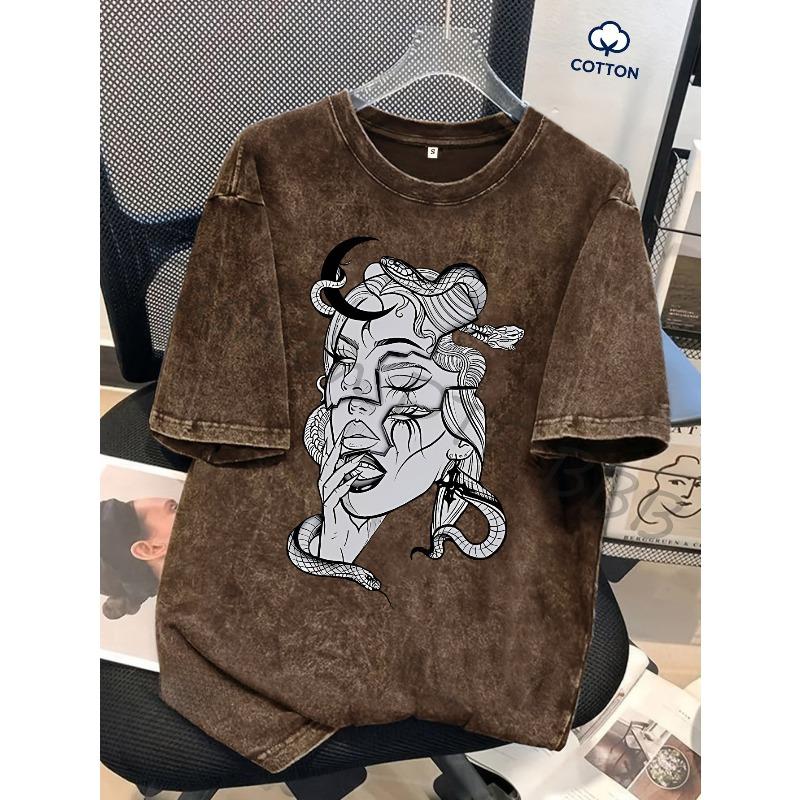 European sizes Washed T-shirt Suitable forMen Leisure Outdoor Outings Fashionable Comfortable Tee Tops for Men Casual Wear 5XL коричневий
European sizes Washed T-shirt Suitable forMen Leisure Outdoor Outings Fashionable Comfortable Tee Tops for Men Casual Wear 5XL коричневий