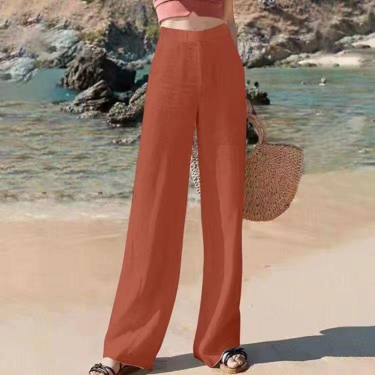 Pure Cotton High-Waisted Wide-Leg Pants for Women, Loose Drapey Fit, Perfect for Spring/Summer 2026. S (70-90 jin)
Pure Cotton High-Waisted Wide-Leg Pants for Women, Loose Drapey Fit, Perfect for Spring/Summer 2026. S (70-90 jin)