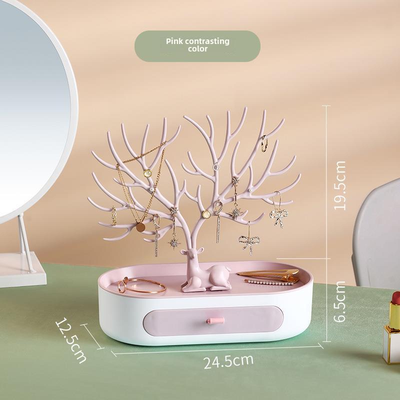 Креативный настольный органайзер для украшений и сережек в форме оленьих рогов
Креативный настольный органайзер для украшений и сережек в форме оленьих рогов