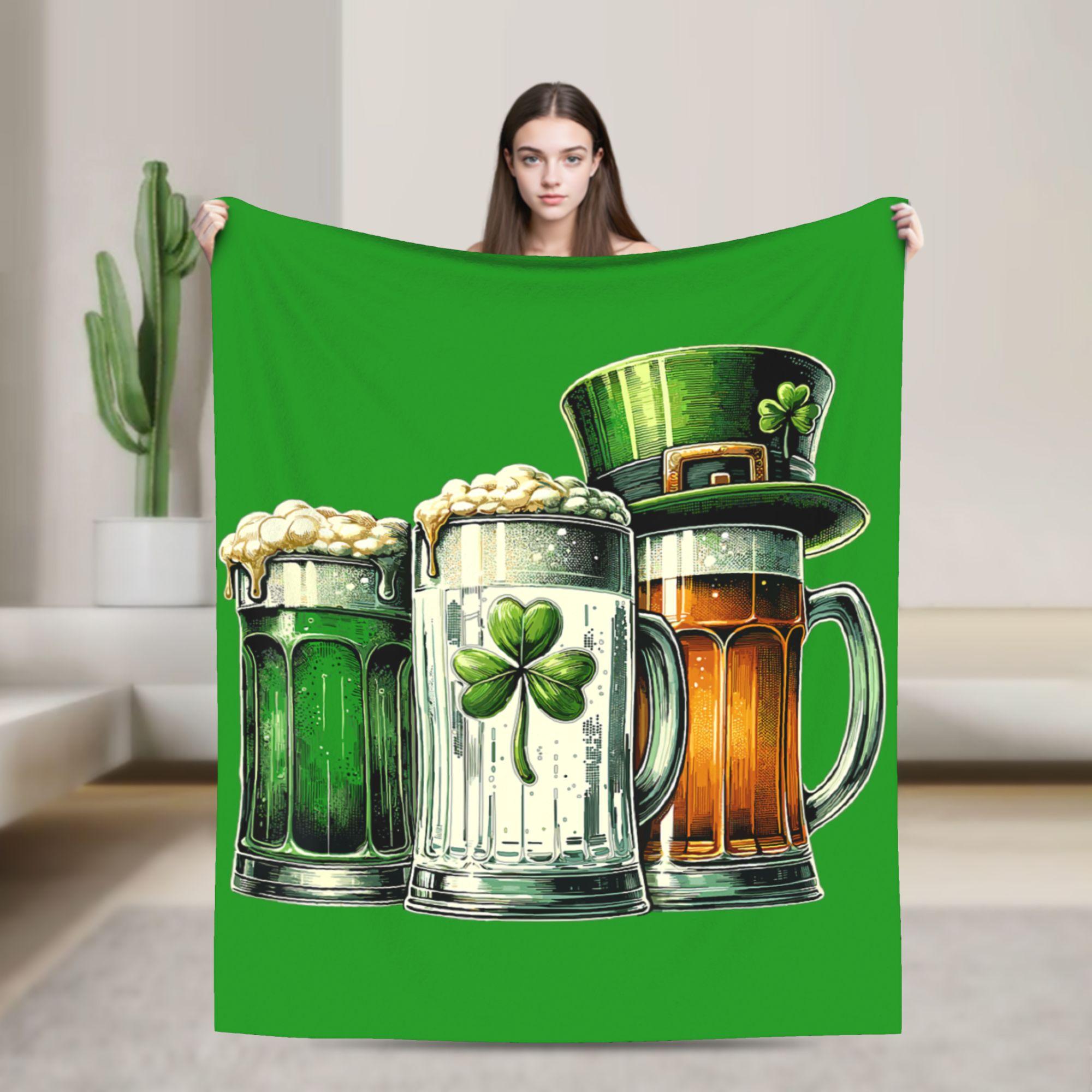 Irish Beer Ireland Flag St Patricks Day Plush Blanket Flannel Throw Blanket For Bedroom Soft Warm Design Quality Bedspread 75x100cm (30x40inch)
Irish Beer Ireland Flag St Patricks Day Plush Blanket Flannel Throw Blanket For Bedroom Soft Warm Design Quality Bedspread 75x100cm (30x40inch)