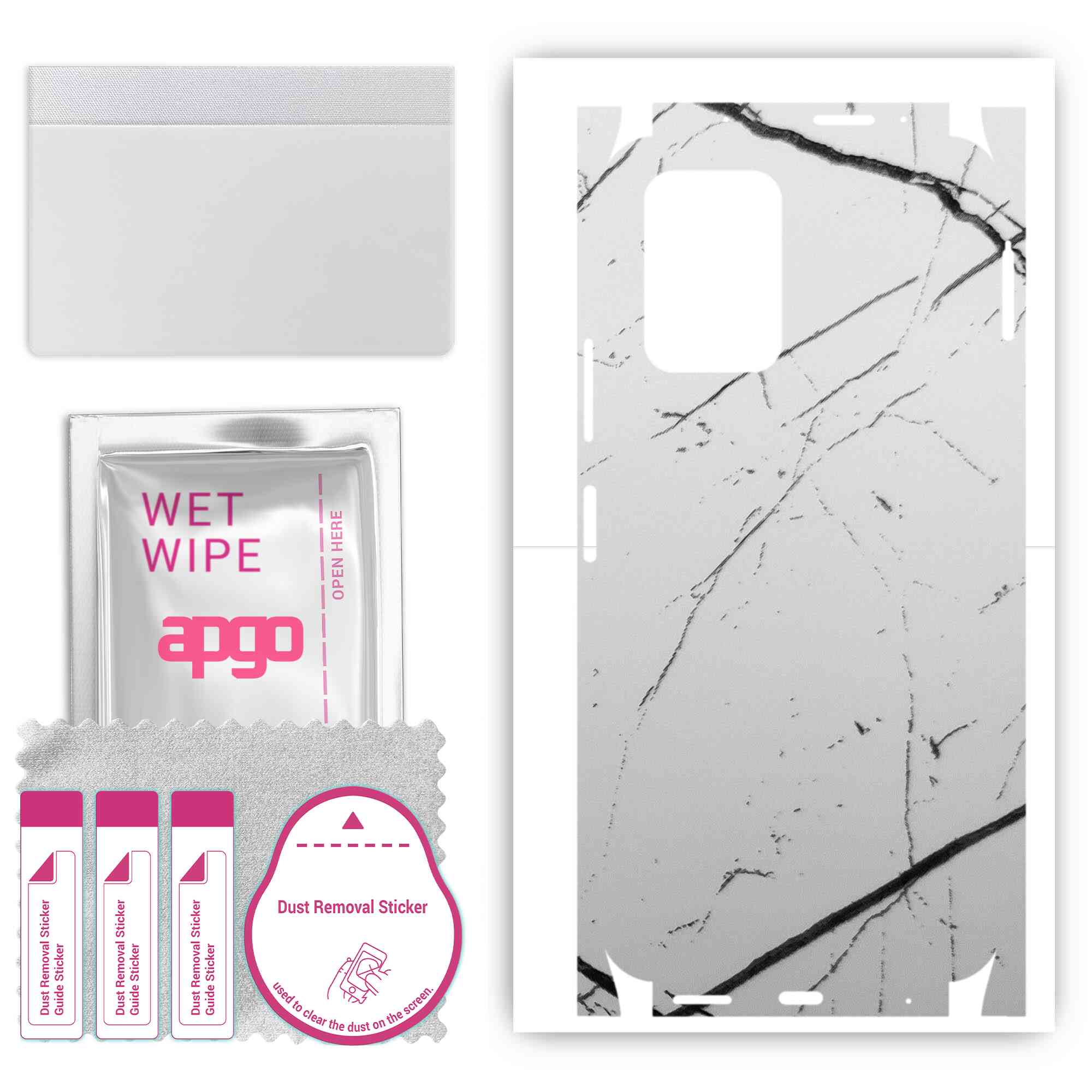 apgo Захисна наклейка Skin для задньої та бокової сторони, сумісна з Xiaomi POCO X3 GT, Full Wrap Film, Foil, Vinyl - Pattern White Marble
apgo Захисна наклейка Skin для задньої та бокової сторони, сумісна з Xiaomi POCO X3 GT, Full Wrap Film, Foil, Vinyl - Pattern White Marble