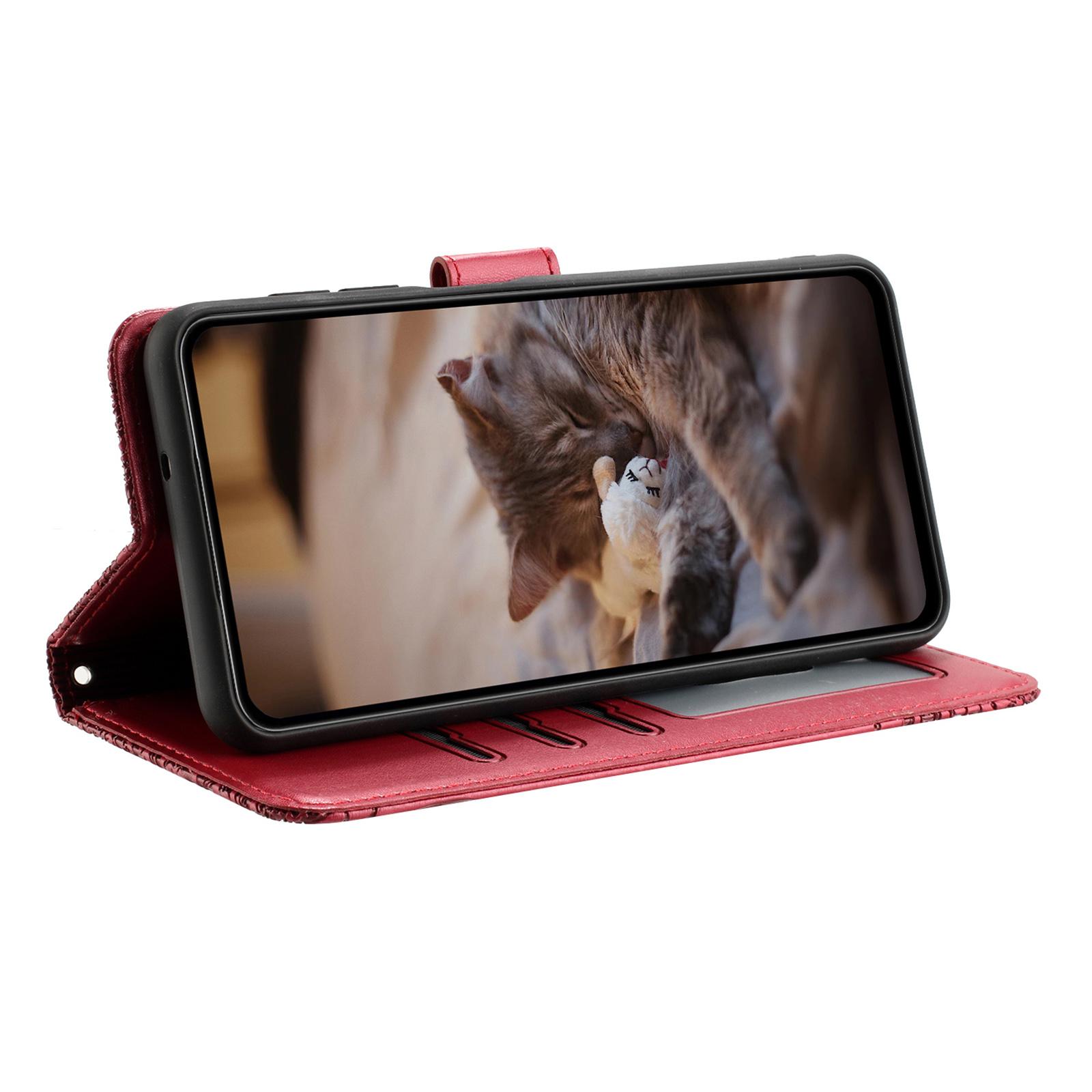 For Samsung Galaxy A26 5G Case with Wrist Strap Leather Phone Cover Wall Cats Pattern Red
For Samsung Galaxy A26 5G Case with Wrist Strap Leather Phone Cover Wall Cats Pattern Red