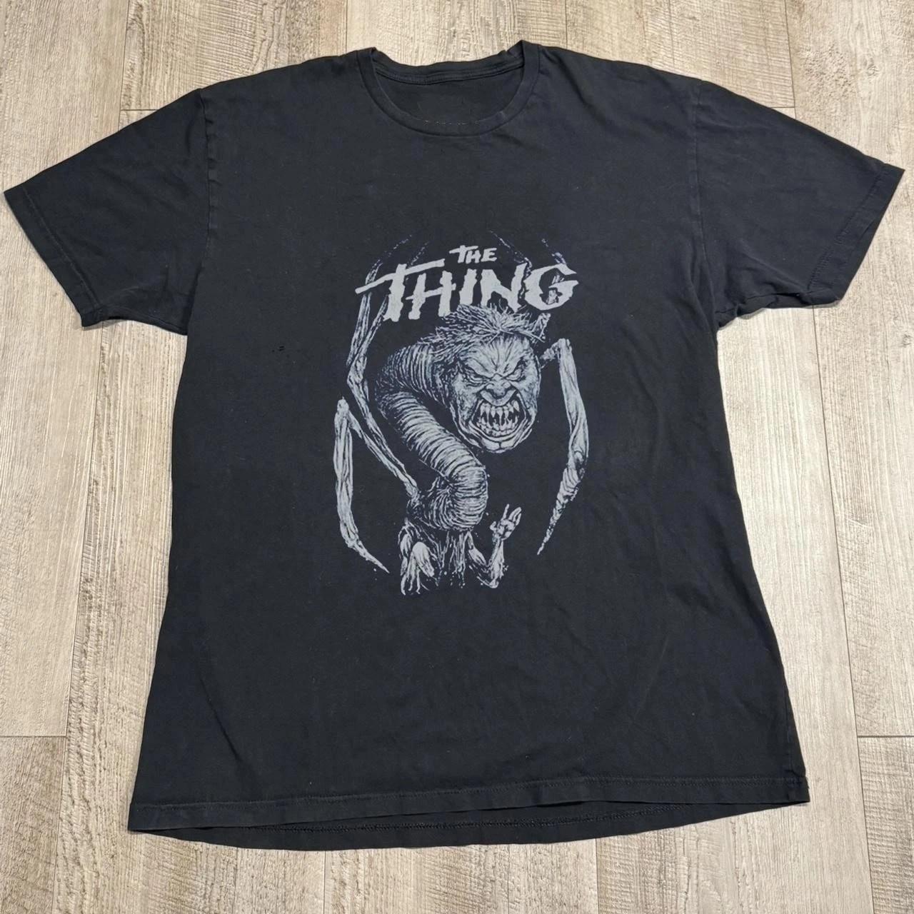 The THING Horror Movie vintage retro short sleeve classic blak T-Shirt S
The THING Horror Movie vintage retro short sleeve classic blak T-Shirt S